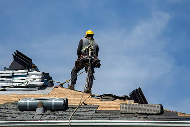 Professional Roof Replacement technician working in Manomet, MA